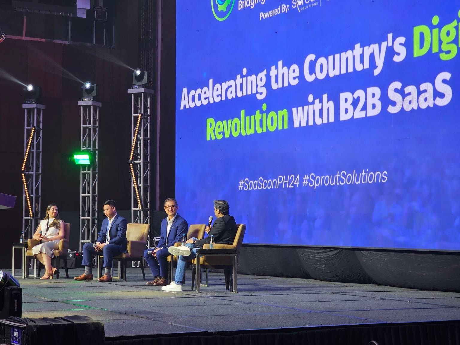 On stage at SaaSCon PH 2024